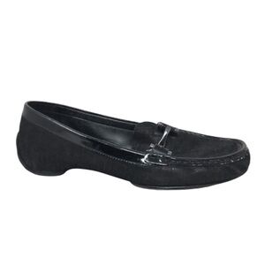 Donald J Pliner Filo black leather horsebit loafers